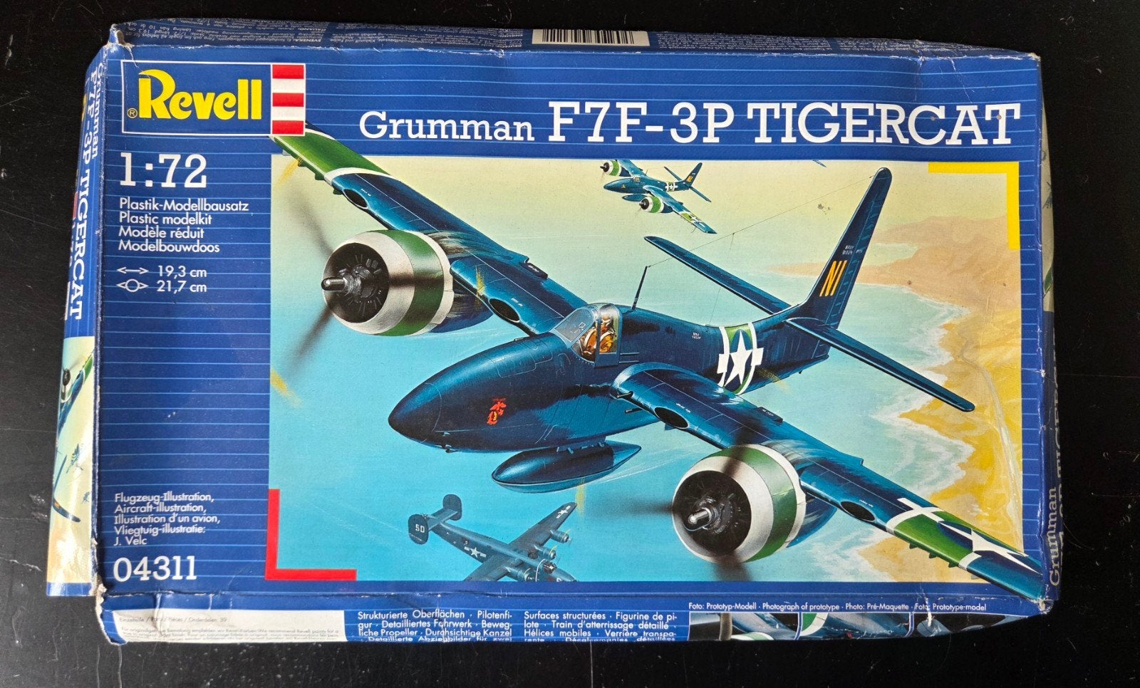 Revell Grumman F7F-3P Tigercat 1:72, Hobby en Vrije tijd, Modelbouw | Vliegtuigen en Helikopters, 1:72 tot 1:144, Revell, Ophalen of Verzenden