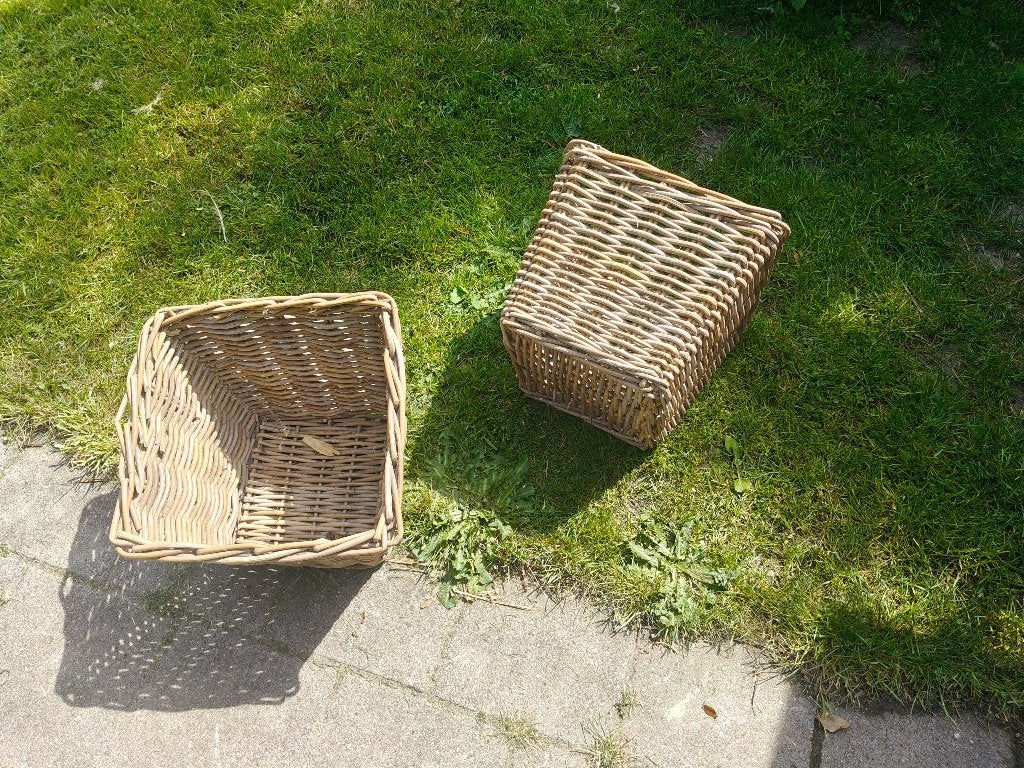 Rieten mand(en), Ophalen, Mand, Vierkant, Nieuw