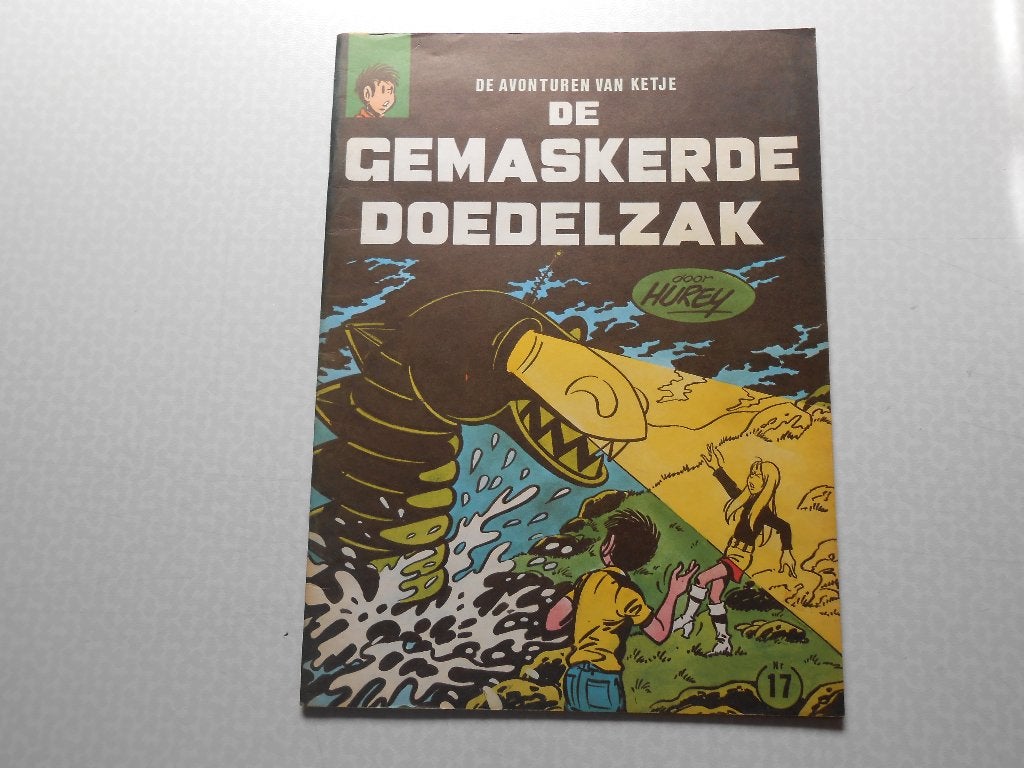 Ketje en co 17 De gemaskerde doedelzak 1971. 1 ste druk., Boeken, Stripboeken, Nieuw, Eén stripboek, Ophalen of Verzenden