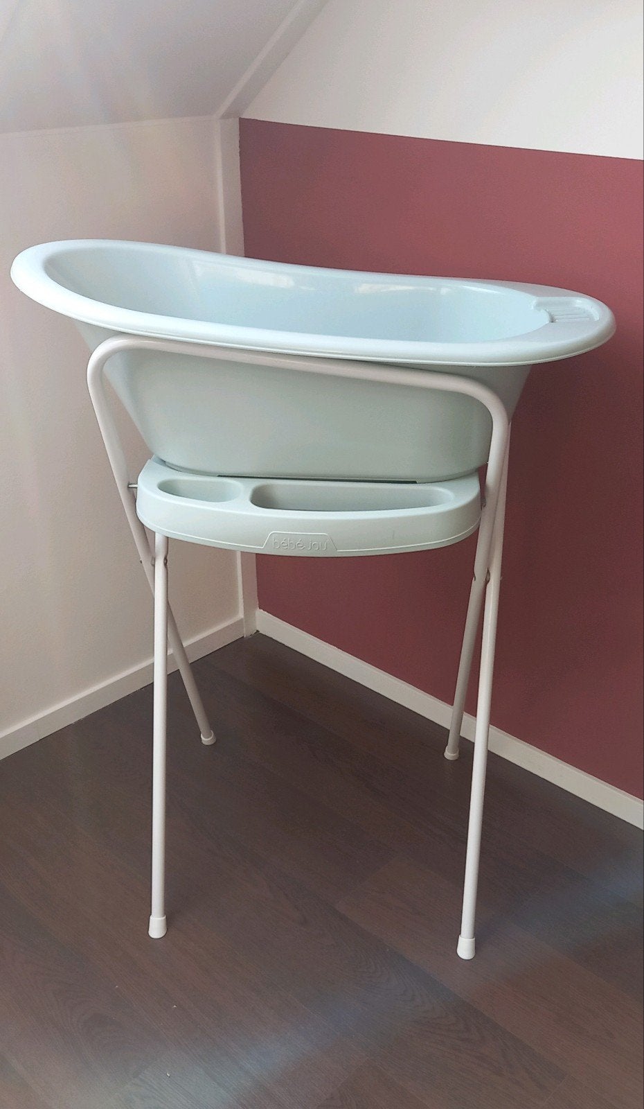 Babybad bébéjou lichtgroen met standaard, Ophalen, Badje, Bébé-jou, Standaard