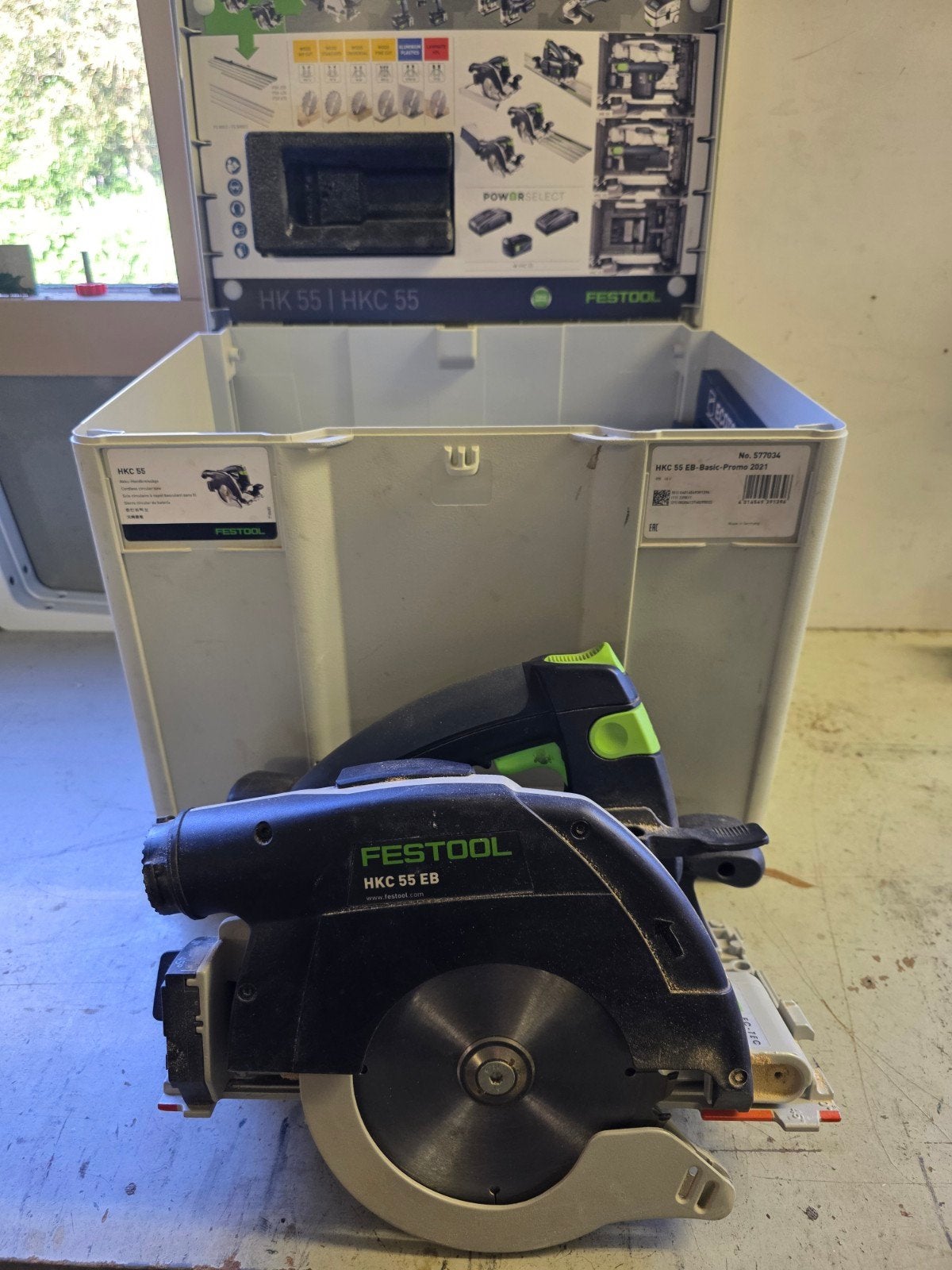 Festool HKC 55 EB Accu Cirkelzaag met Systainer, Doe-het-zelf en Verbouw, Gereedschap | Zaagmachines, Ophalen of Verzenden