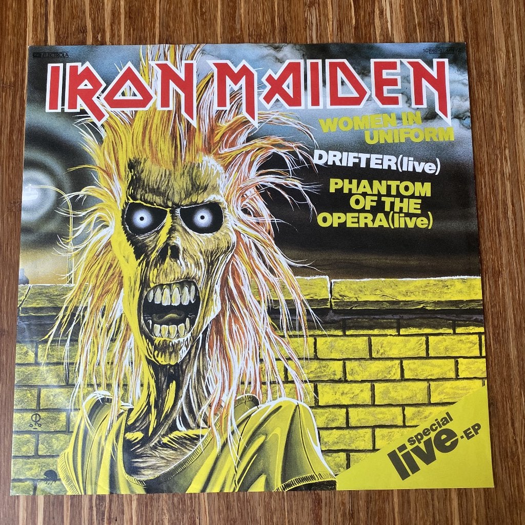 Iron Maiden - Woman in Uniform (12" 45 rpm 1980), Heavy metal, Zo goed als nieuw, EP, 12 inch