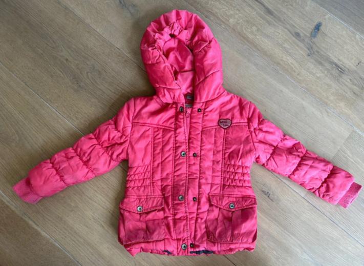 Roze winterjas maat 116/122, Ophalen of Verzenden, Gebruikt, Meisje, Jas