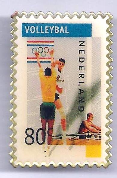Pin Olympische Spelen Volleybal Nerderland, Verzamelen, Ophalen of Verzenden, Zo goed als nieuw, Sport