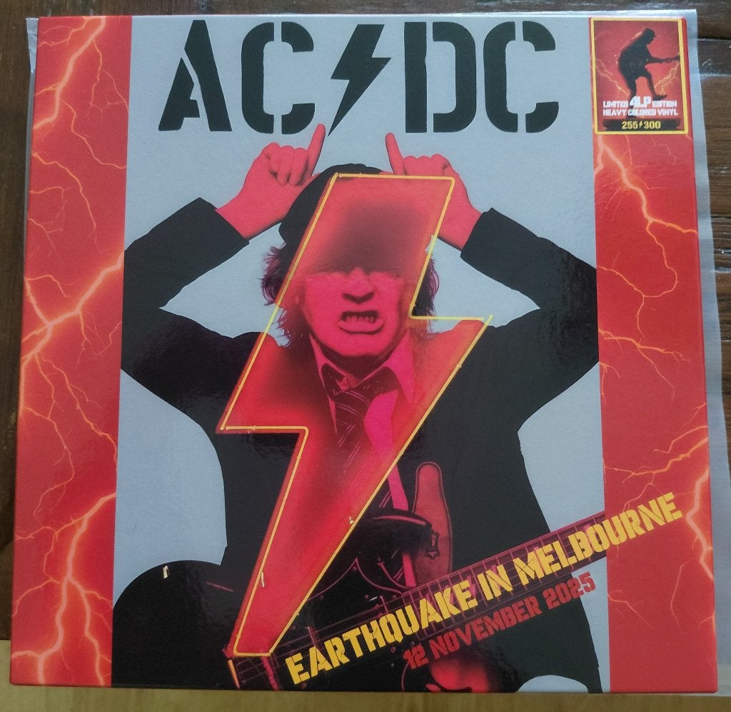 Ac/dc - Earthquake in Melbourne 2025 genummerde 4-lp boxset, Cd's en Dvd's, Vinyl | Hardrock en Metal, Verzenden, 2020 tot heden