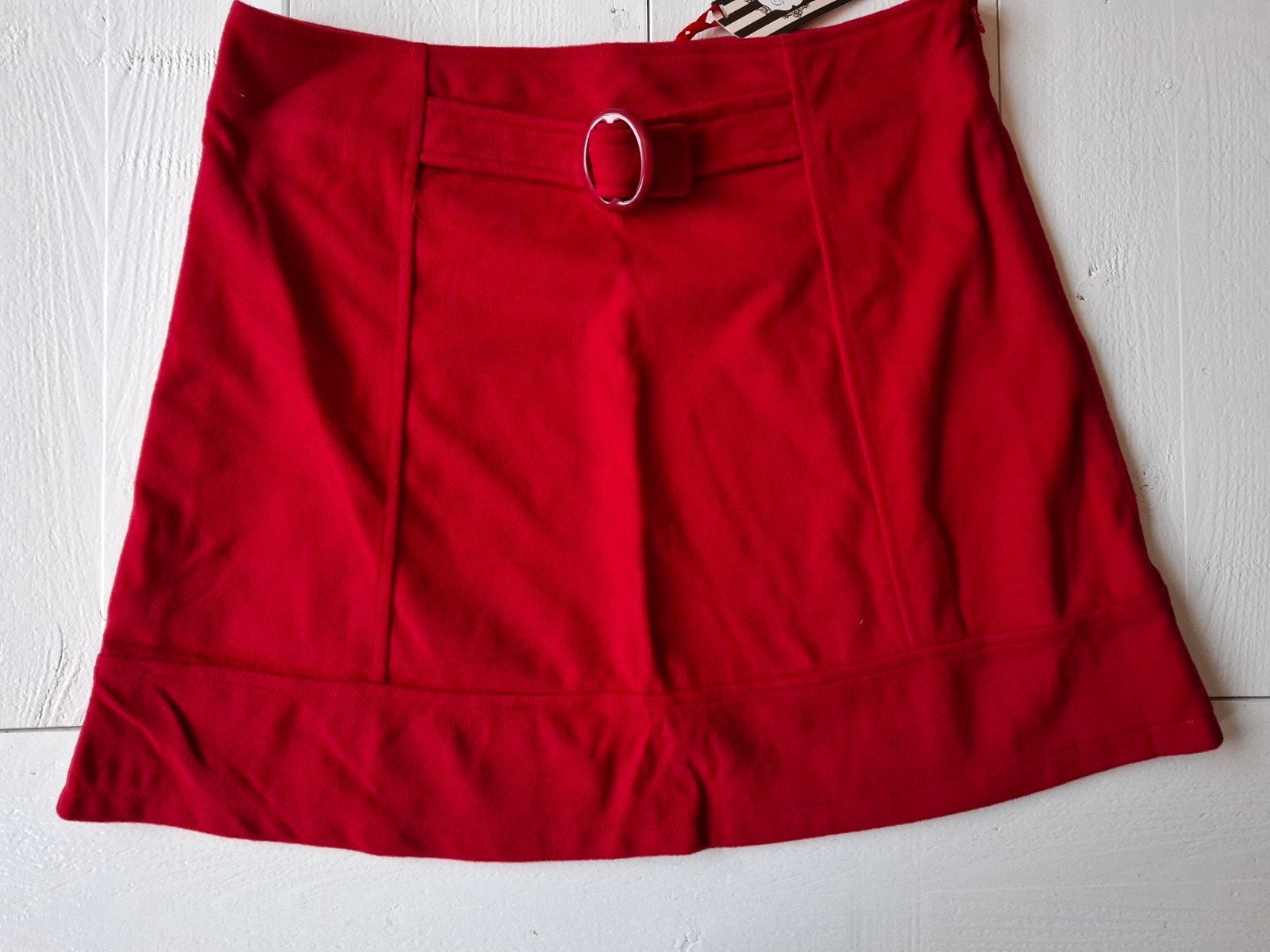 Nieuwe rode fleece rok Banned Retro maat L ( 40), Kleding | Dames, Maat 38/40 (M), Nieuw, Ophalen of Verzenden, Boven de knie