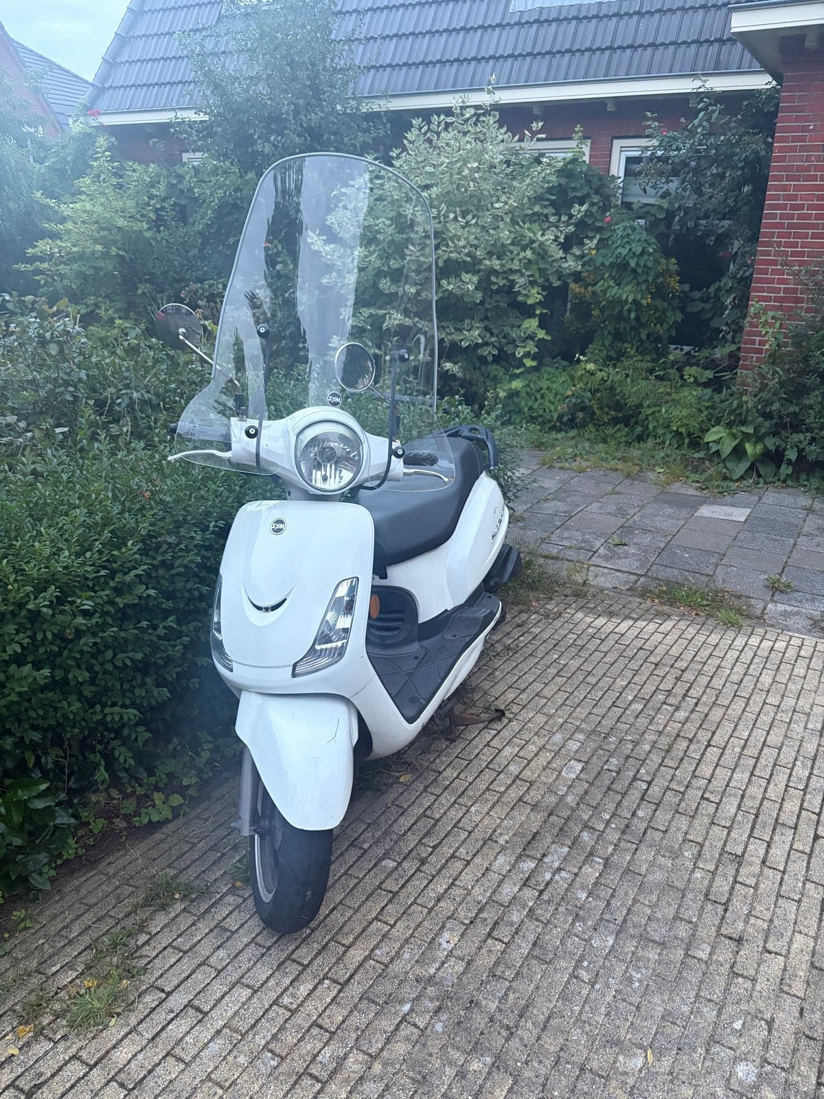 Sym Fiddle 2 Scooter - Wit, Ophalen, Gebruikt, Maximaal 45 km/u, Benzine