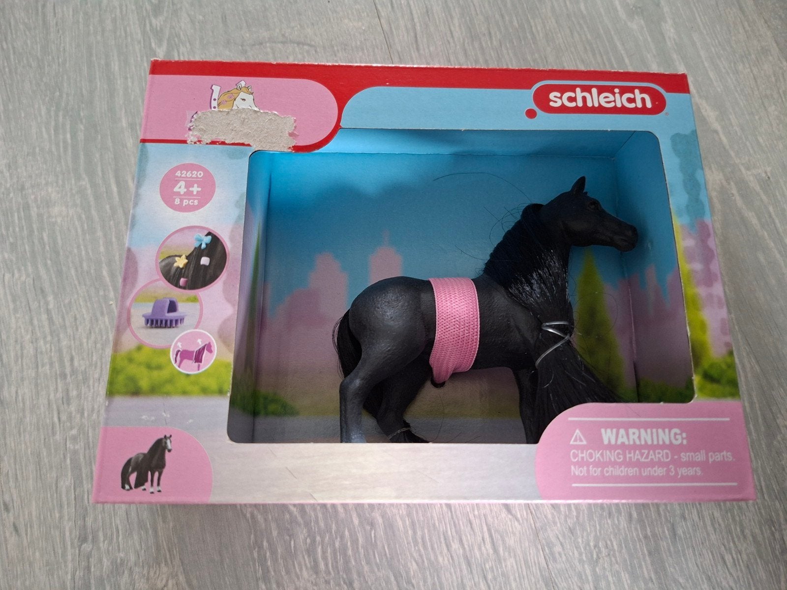 Schleich paard zwart, Ophalen of Verzenden