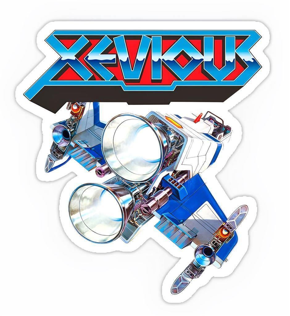 Xevious MSX Arcade Retro Gaming Bartop Sticker, Verzamelen, Stickers, Nieuw, Bedrijf of Vereniging, Ophalen of Verzenden