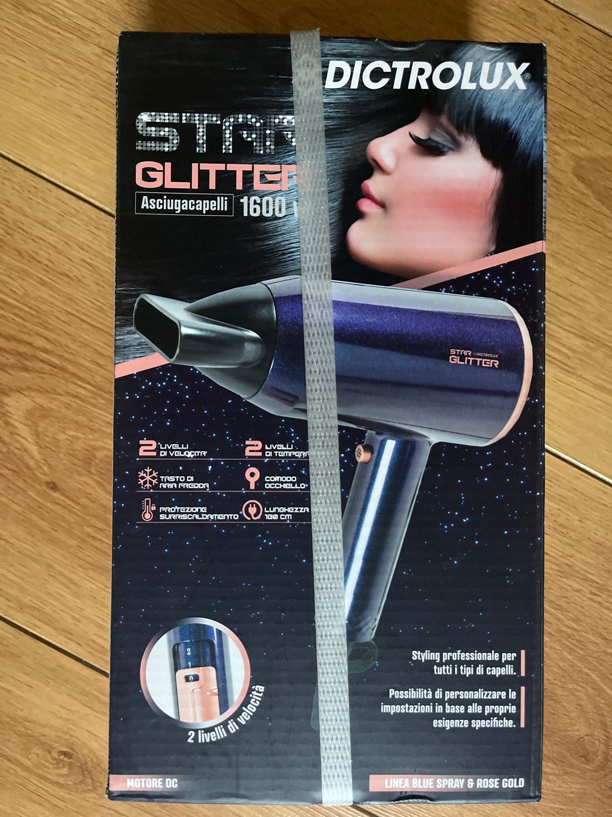 Dictrolux Star Glitter Föhn 1600W - Nieuw in doos, Ophalen, Nieuw, Haarverzorging