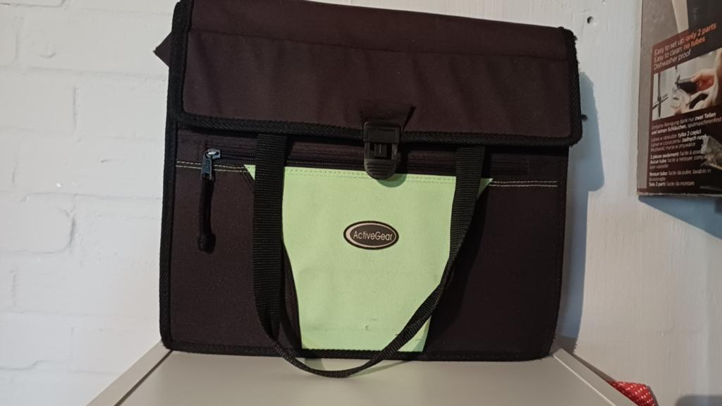ActiveGear Fietstas - Zwart/Lichtgroen, Ophalen of Verzenden, Zo goed als nieuw, ActiveGear
