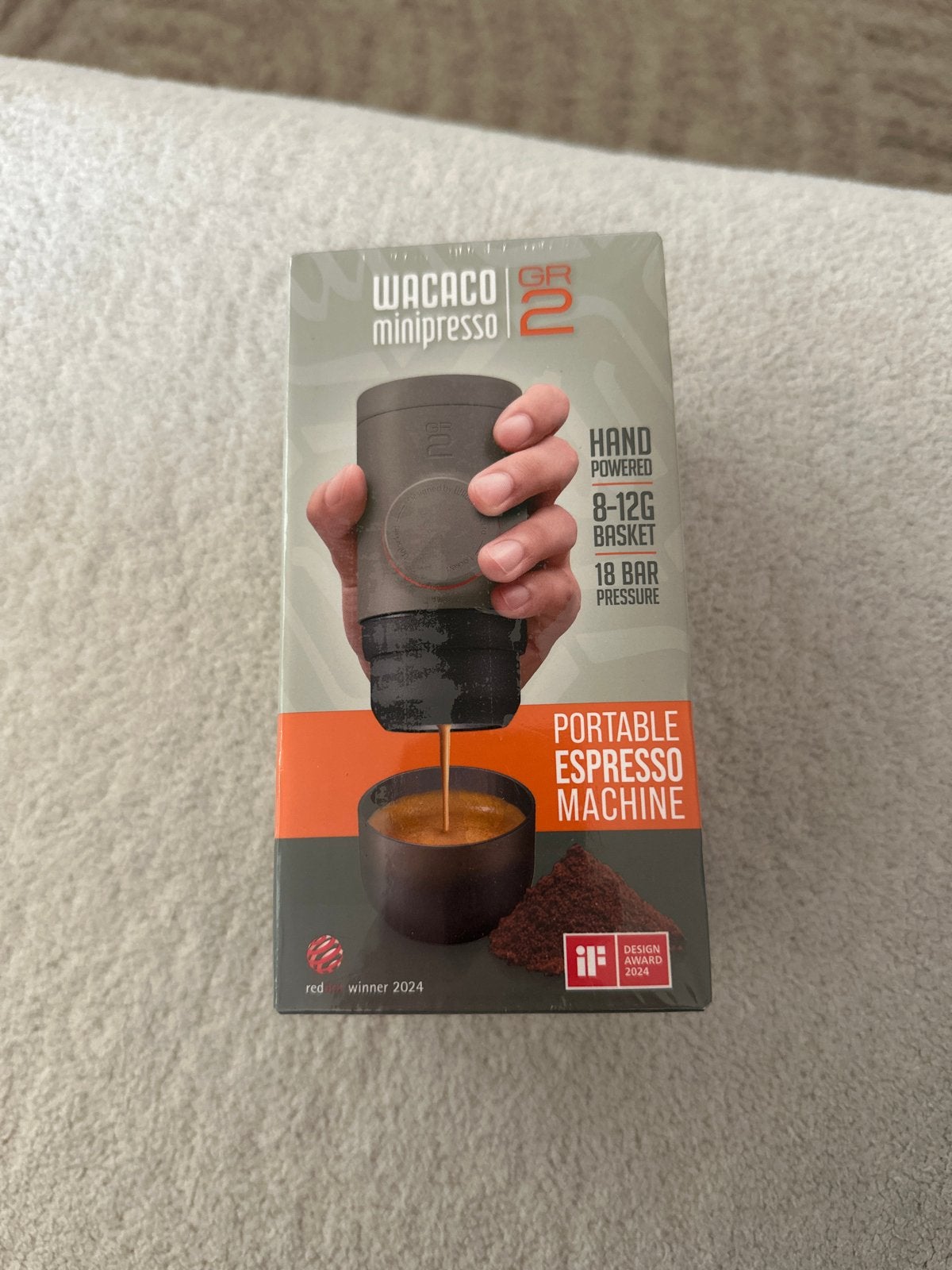 Wacaco Minipresso GR2 Draagbaar Espresso Apparaat Nieuw, Witgoed en Apparatuur, Koffiezetapparaten, Espresso apparaat, Nieuw, Gemalen koffie