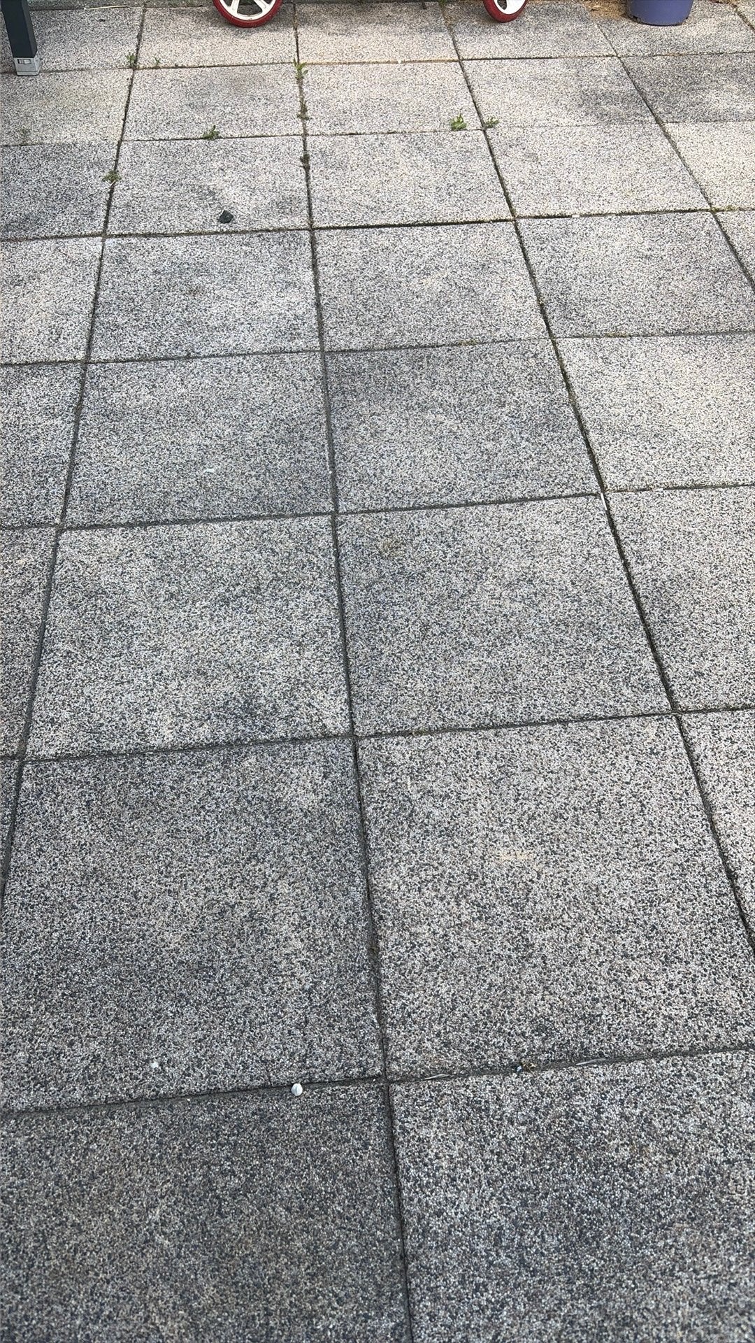 Tuintegels 40x40  + opsluitbanden antraciet, Ophalen, Gebruikt, Fitnessmat