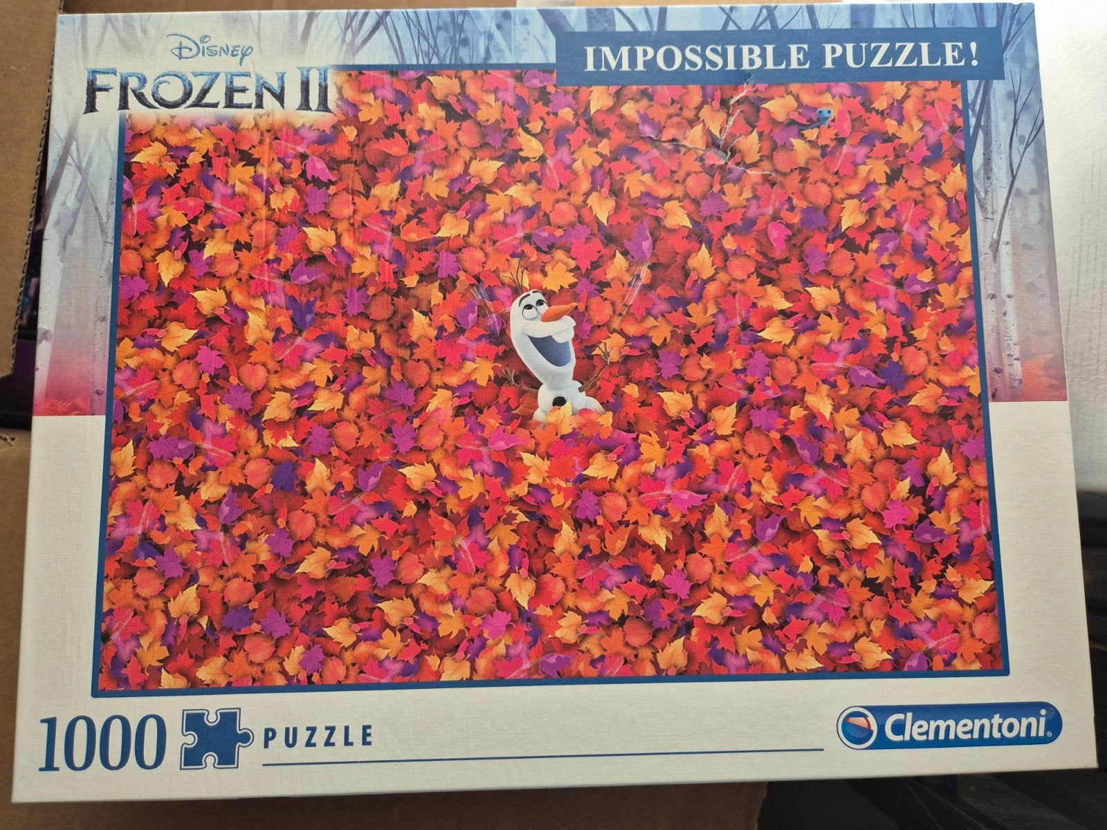 Olaf van frozen clementoni puzzel 1000 stuks, Ophalen, 500 t/m 1500 stukjes, Zo goed als nieuw