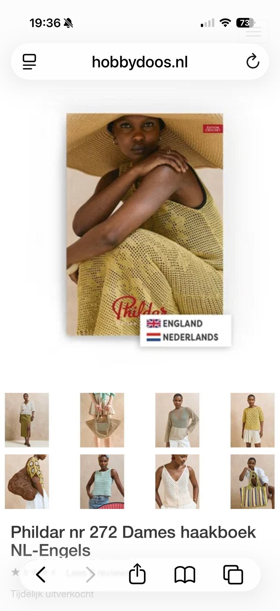 Gevraagd: Phildar nr 272 Dames haakboek NL-Engels, Ophalen of Verzenden, Gelezen, Breien en Haken