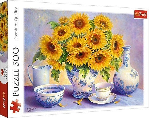 Trefl: Zonnebloemen 500 stukjes, Ophalen of Verzenden, 500 t/m 1500 stukjes, Nieuw, Legpuzzel