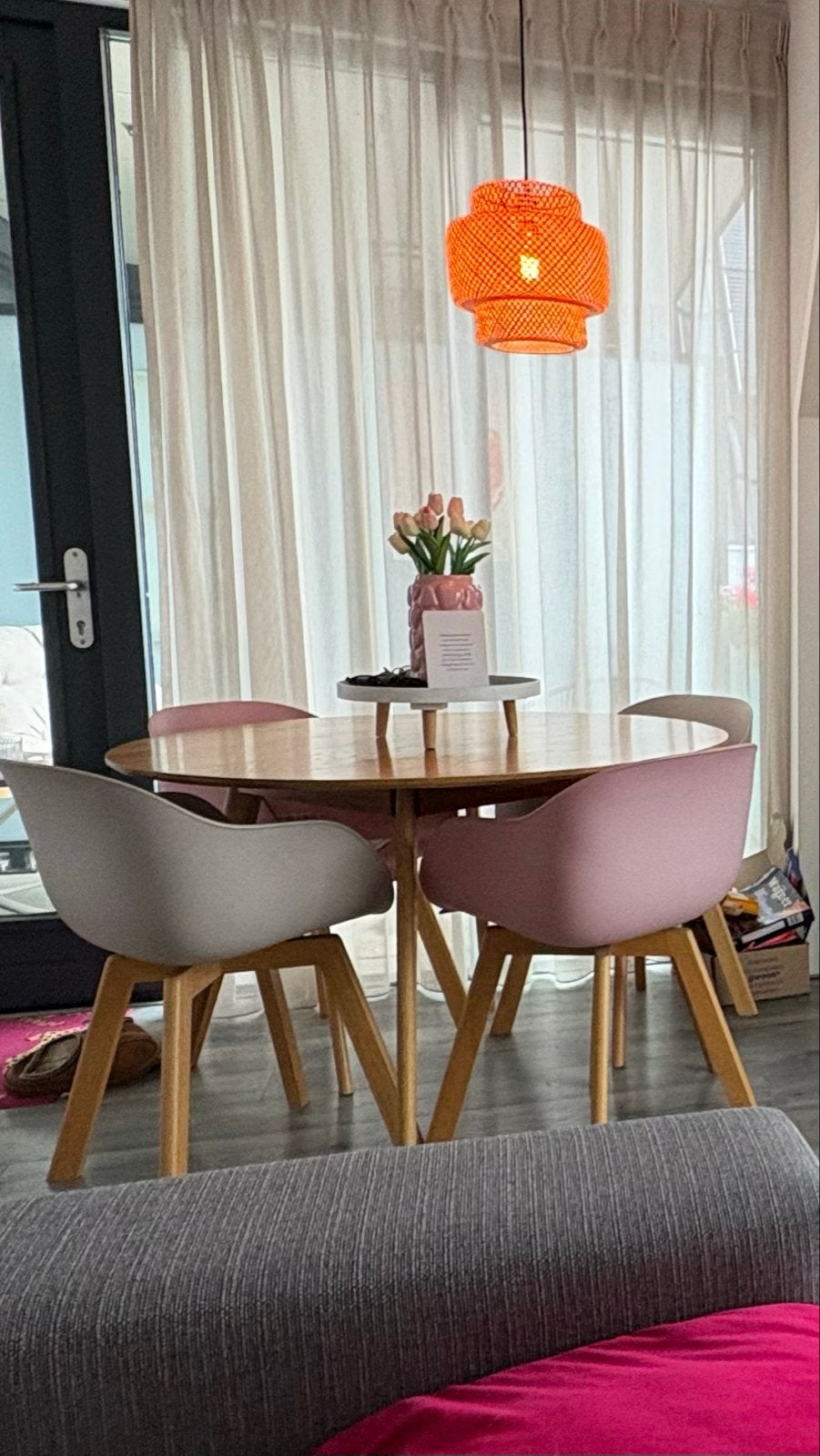 4 eetkamerstoelen - modern design, Ophalen, Gebruikt, Overige kleuren, Vier