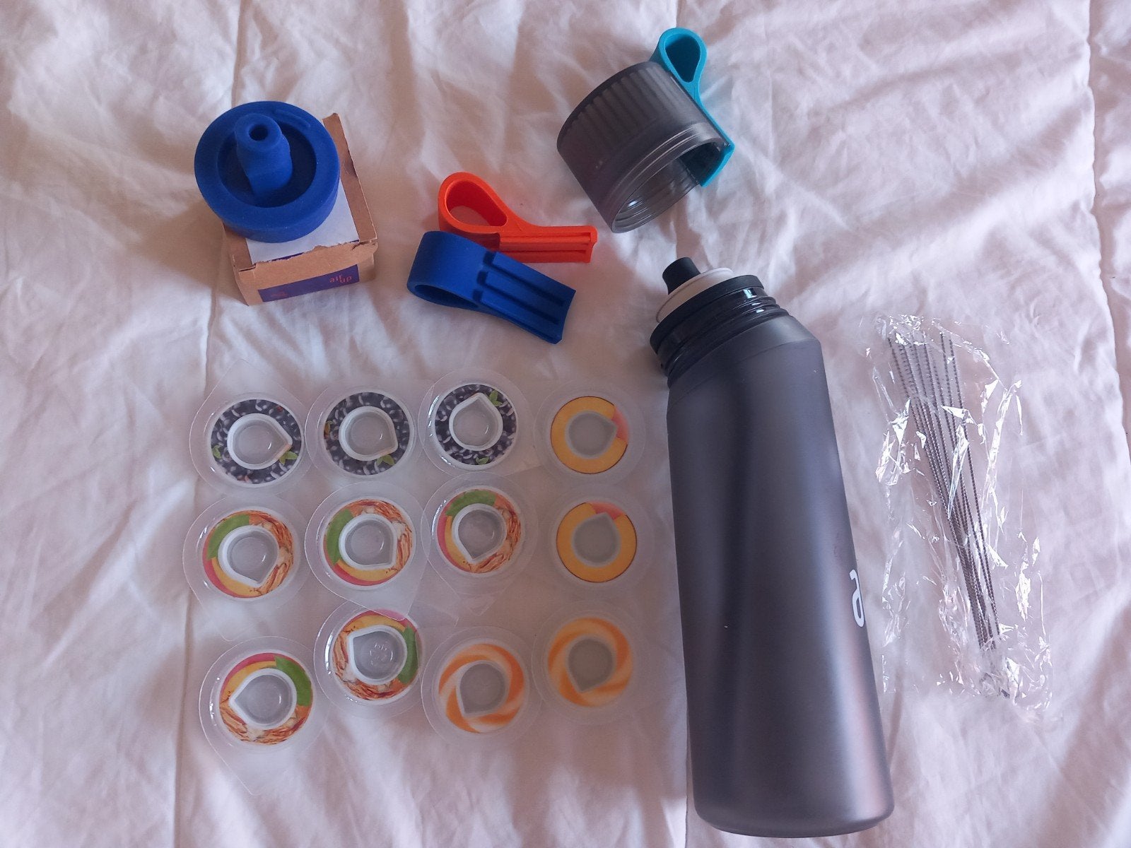 AIR UP SET TE KOOP! fles met 12 pods., Sport en Fitness, Ophalen of Verzenden, Zo goed als nieuw