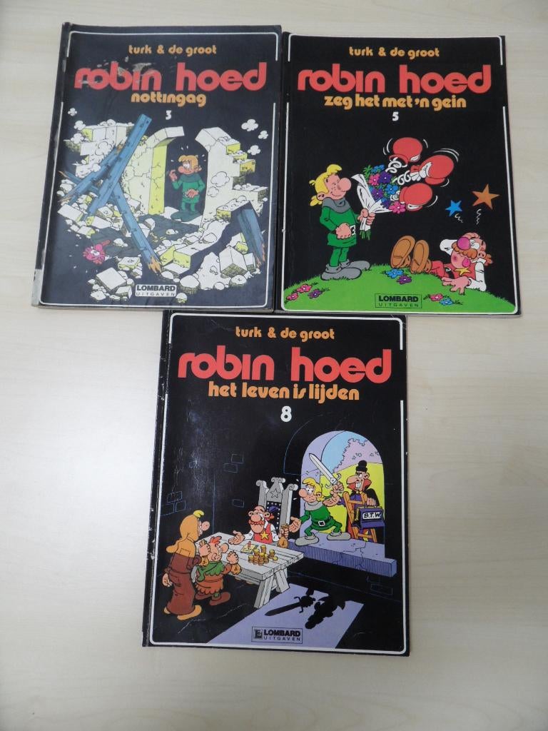 Robin Hoed. 3 X, Meerdere stripboeken, Ophalen of Verzenden, Gelezen