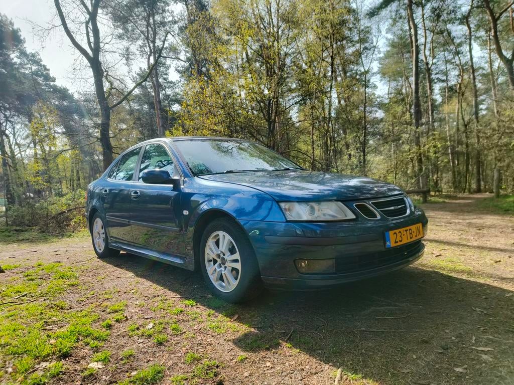 Saab 9-3 1.8 I Sport Sedan 2006 Blauw nwe distributieriem, Auto's, 4 cilinders, Blauw, 122 pk, Origineel Nederlands