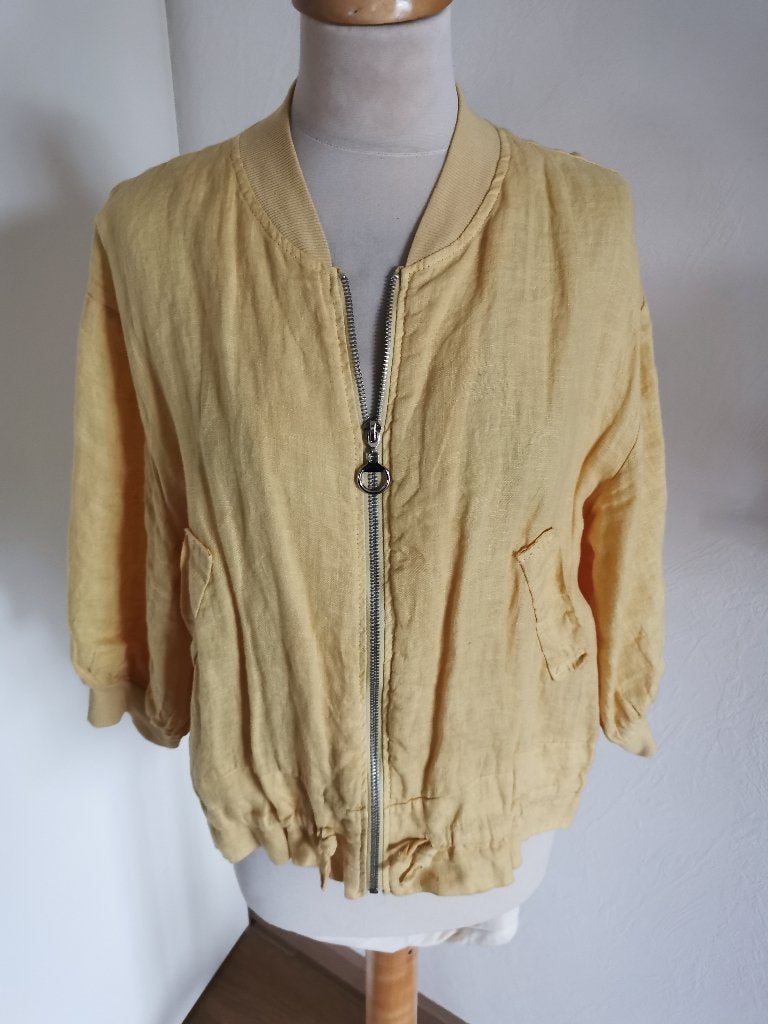Made In Italy blouse/jackje maat L; zgan, Kleding | Dames, Ophalen of Verzenden, Zo goed als nieuw, Maat 38/40 (M)