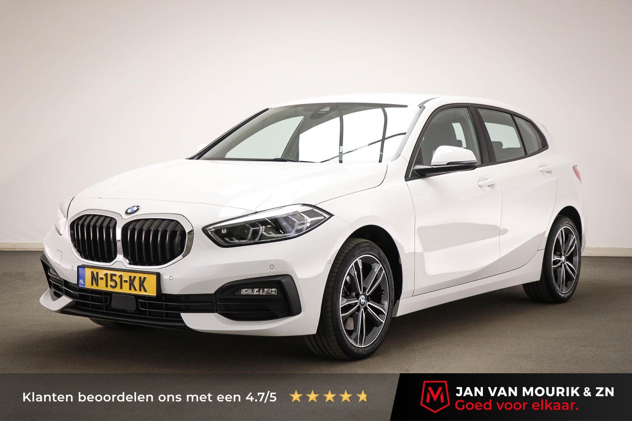 BMW 1-serie 118i Business Edition | PARKING PACK | DAB | APP, Auto's, Dealer onderhouden, Gebruikt, Wit, Origineel Nederlands