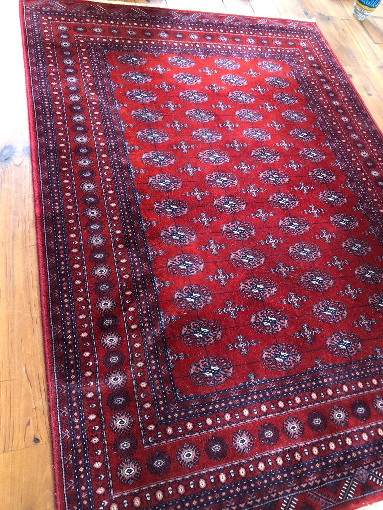 Prachtig oosters tapijt, vintage vloerkleed, super hip!, 150 tot 200 cm, 200 cm of meer, Ophalen of Verzenden, Zo goed als nieuw