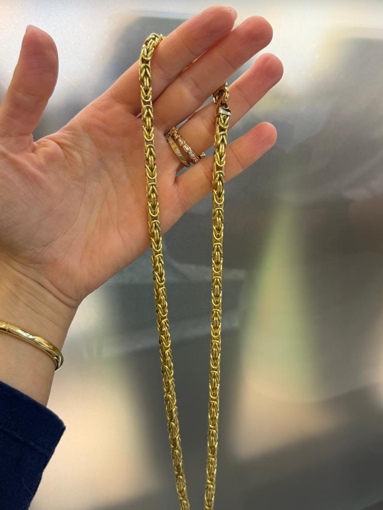18KT Goud - 79.3 Gram - Ketting - KONING, Ophalen, Nieuw, Goud