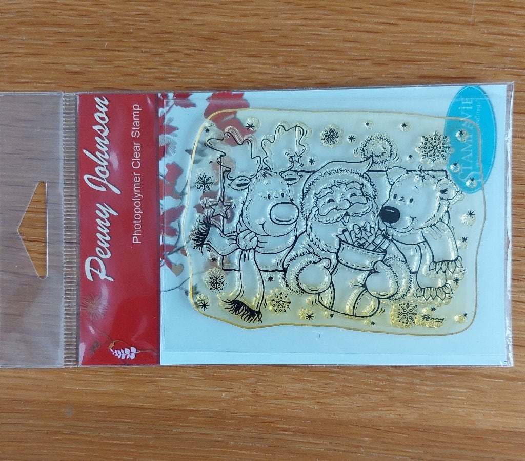 Penny Johnson kerst Stempel, Ophalen of Verzenden, Zo goed als nieuw, Clearstamp