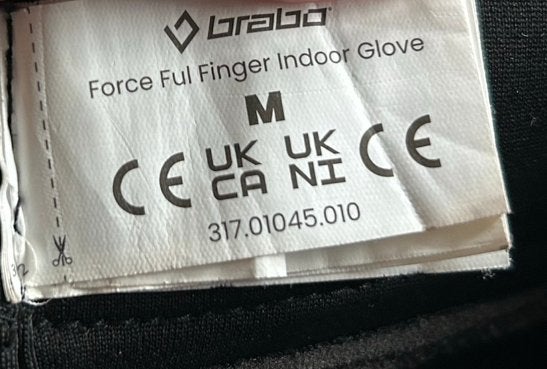 Brabo zaalhockeyhandschoen, full finger, maat M, Ophalen of Verzenden, Zo goed als nieuw, Kleding