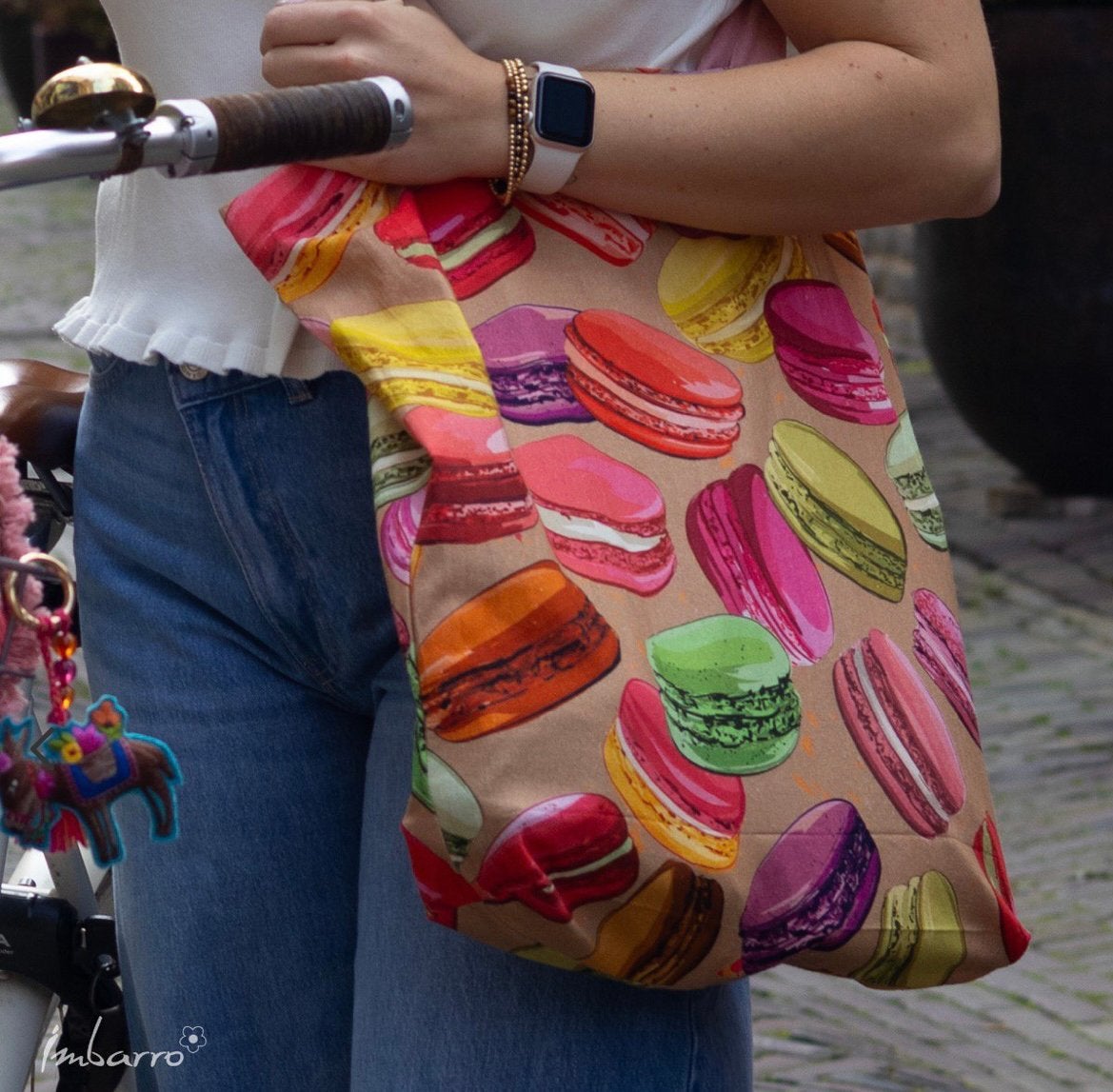 Shopper/easybag imbarro macarons nieuw, Ophalen of Verzenden, Nieuw, Shopper