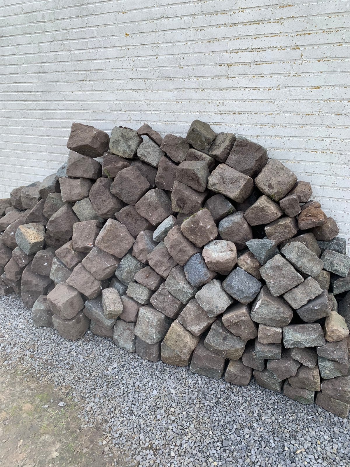 Kinderkoppen stenen, Tuin en Terras, Ophalen, Zo goed als nieuw, Grijs, Graniet