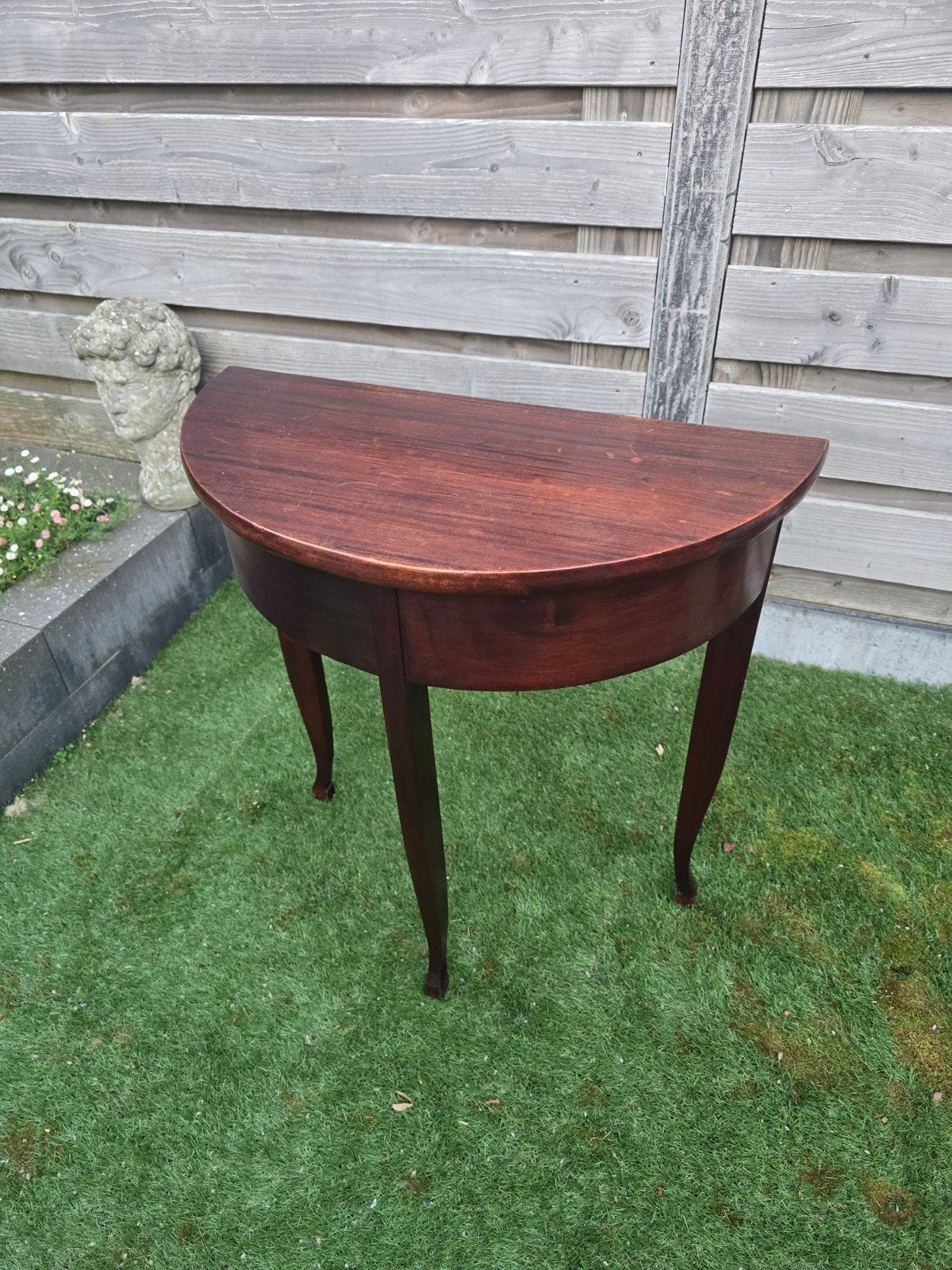 Antieke Halve Maan Console Tafel - Mahoniehout, Antiek en Kunst, Ophalen
