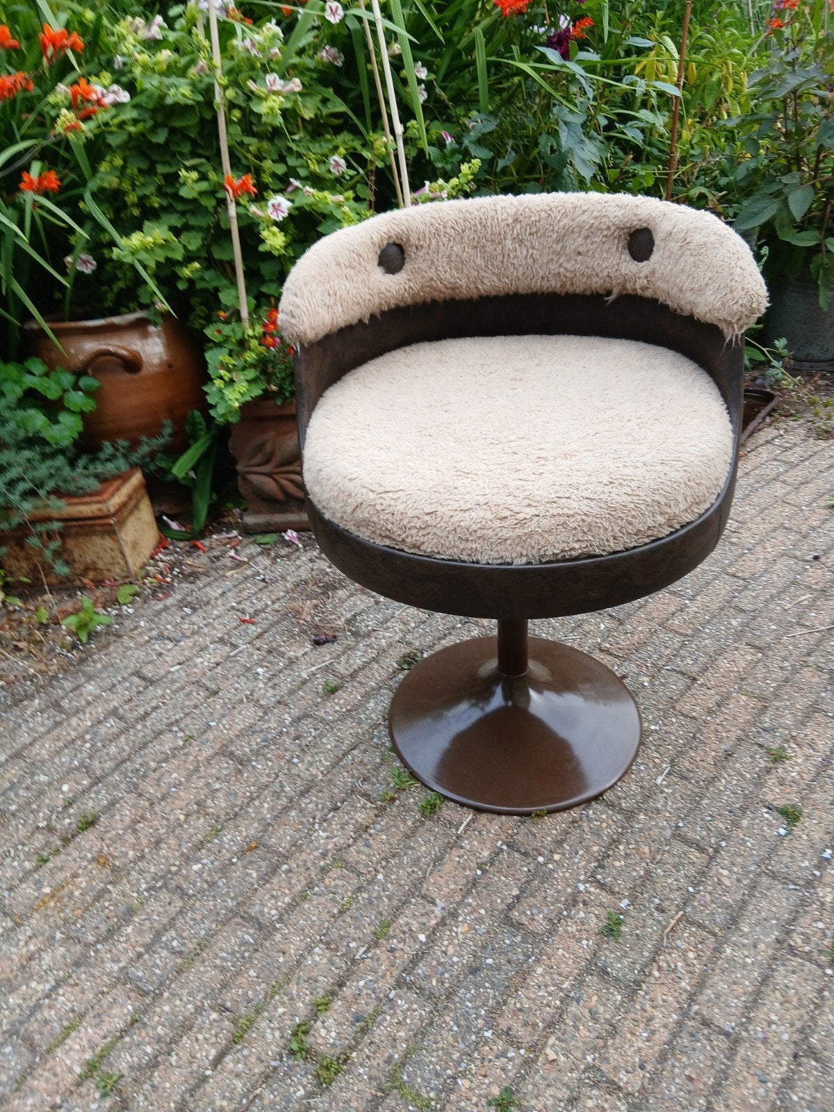 Vintage retro tulip stoel, Ophalen of Verzenden