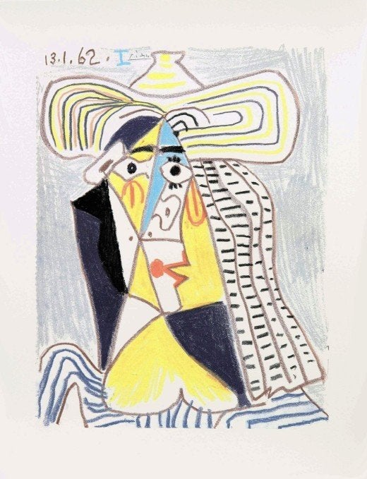 Pablo Picasso (1881-1973) - Man Met De Hoed, Verzenden