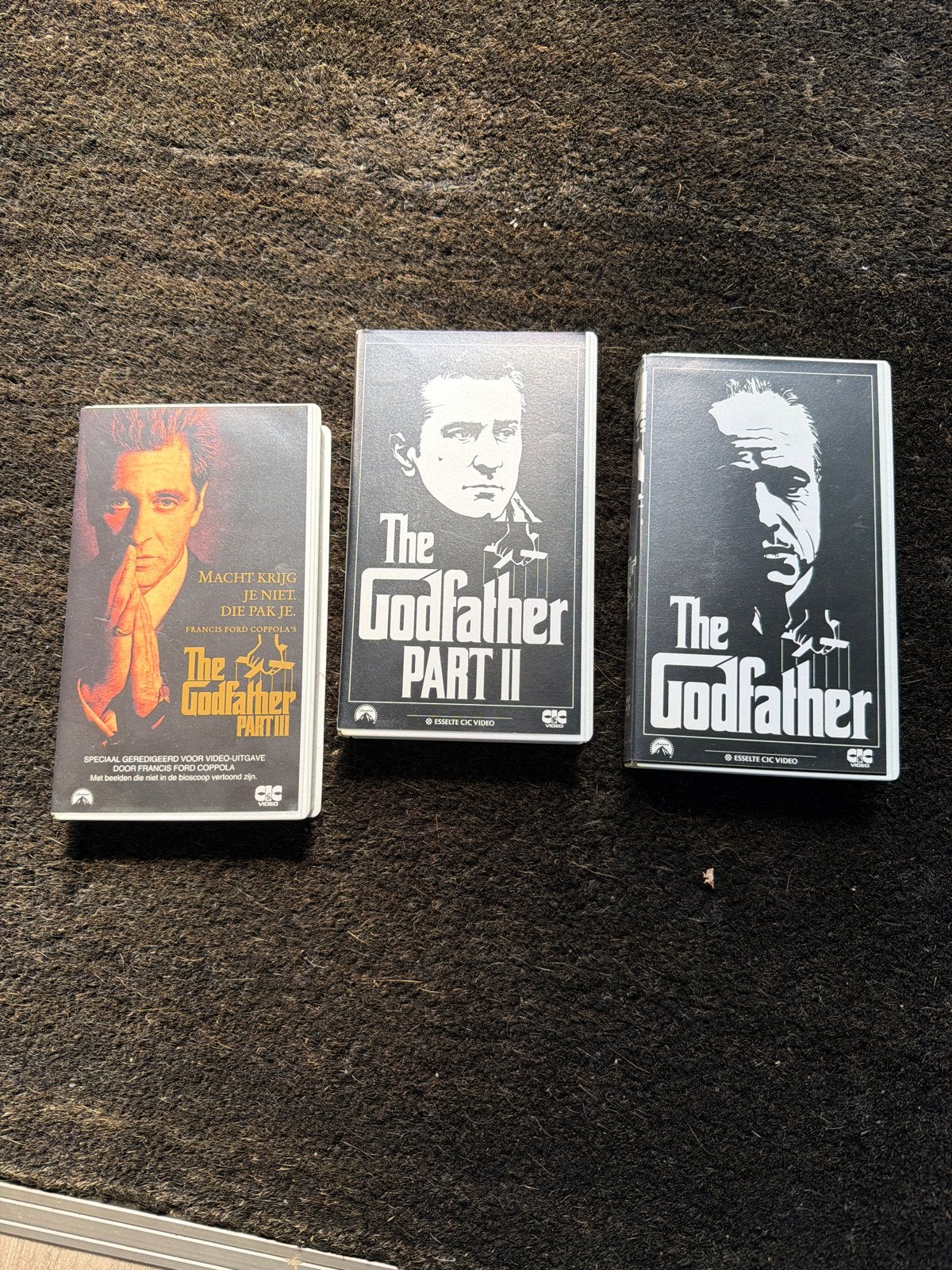 The Godfather VHS Trilogie - De Complete Collectie, Vanaf 16 jaar, Ophalen of Verzenden, Gebruikt, Thrillers en Misdaad