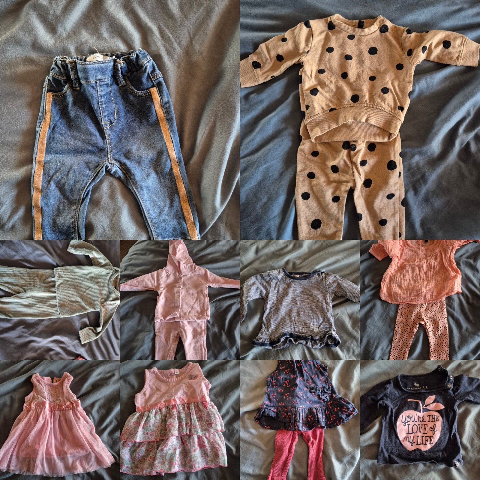 Groot pakket babykleding meisjes maat 50-74 (meeste nieuw), Ophalen, Zo goed als nieuw
