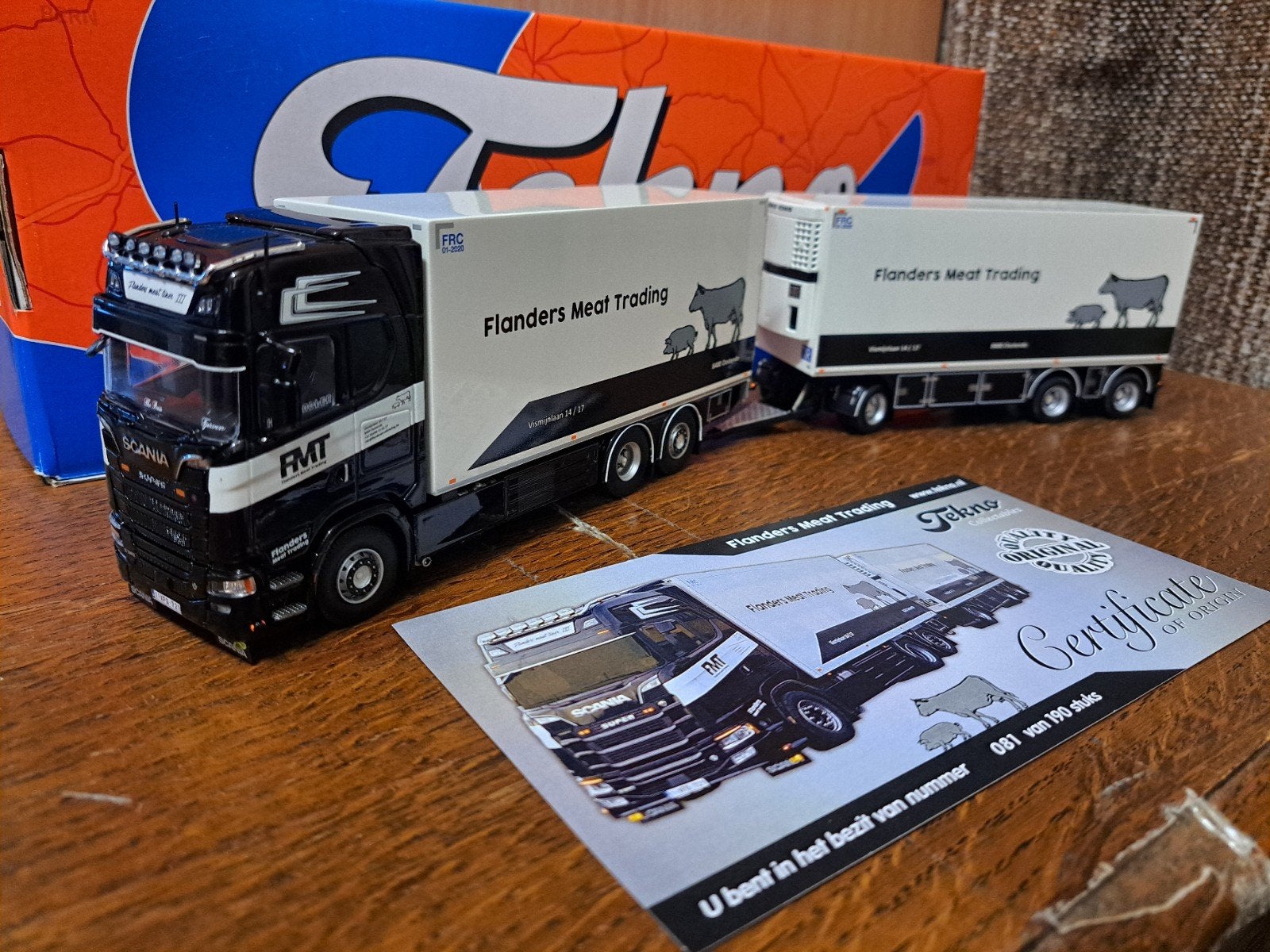 tekno 6-assige koelcombie Flanders Meat Trading, Hobby en Vrije tijd, Ophalen of Verzenden, Zo goed als nieuw, Bus of Vrachtwagen