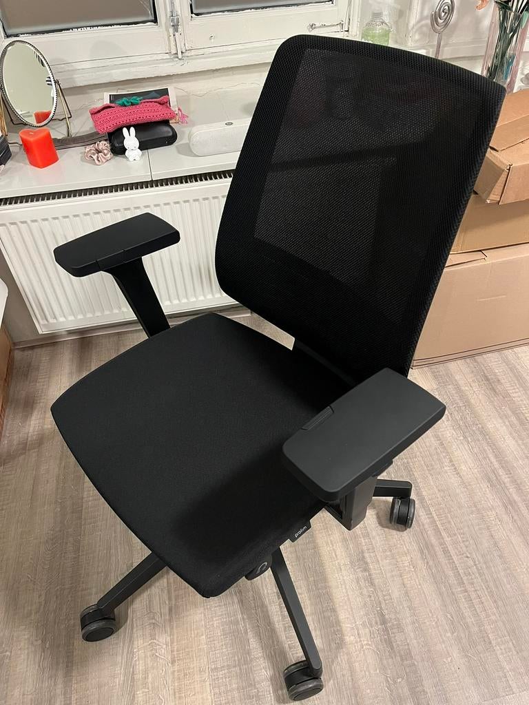 Niewe Ergonomische Bureaustoel/ New Ergonomic Office chair, Ophalen, Zo goed als nieuw, Zwart