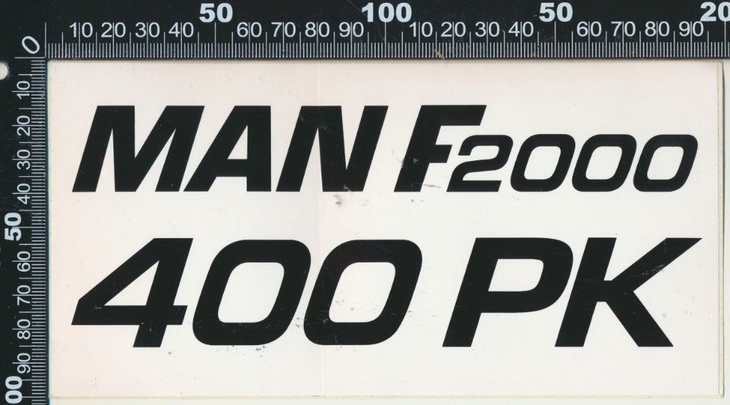 Sticker: MAN - F2000 - 400 PK, Verzenden, Zo goed als nieuw, Bedrijf of Vereniging