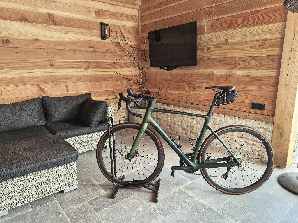 Scott Addict RC 15 – Komodo Green–maat 56 + Vermogensmeter, Ophalen, Zo goed als nieuw, Overige typen