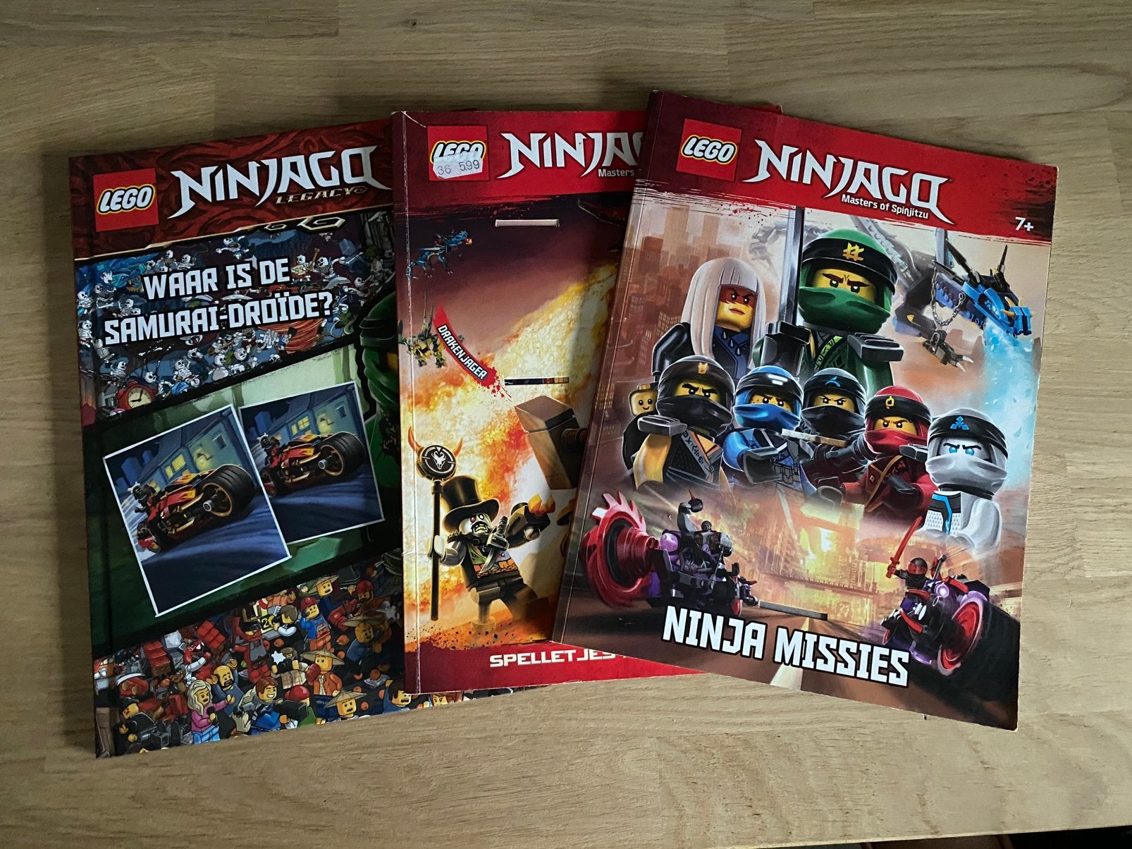 LEGO Ninjago boeken Zoekboek, Spelletjesboek & Ninja Missie, Ophalen of Verzenden, Gelezen