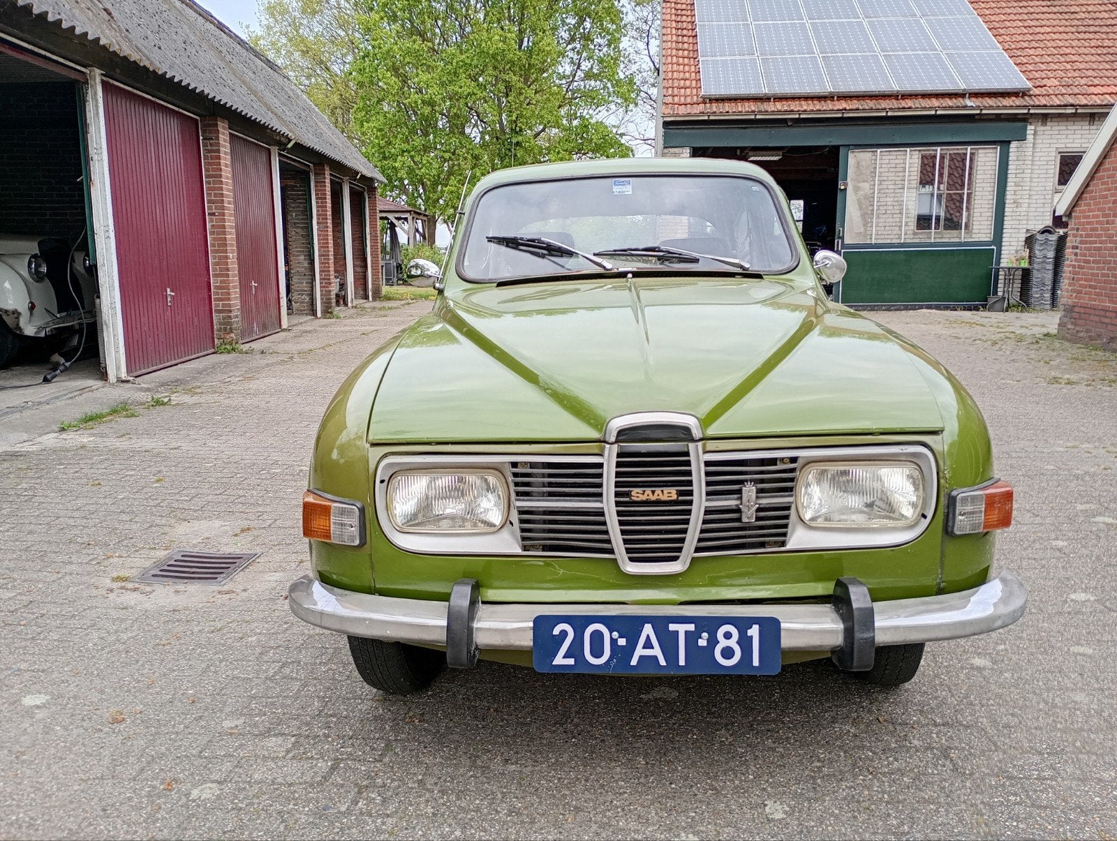 Saab 96 1.5 V4 1973 Groen, 65 pk, 1498 cc, Origineel Nederlands, Handgeschakeld