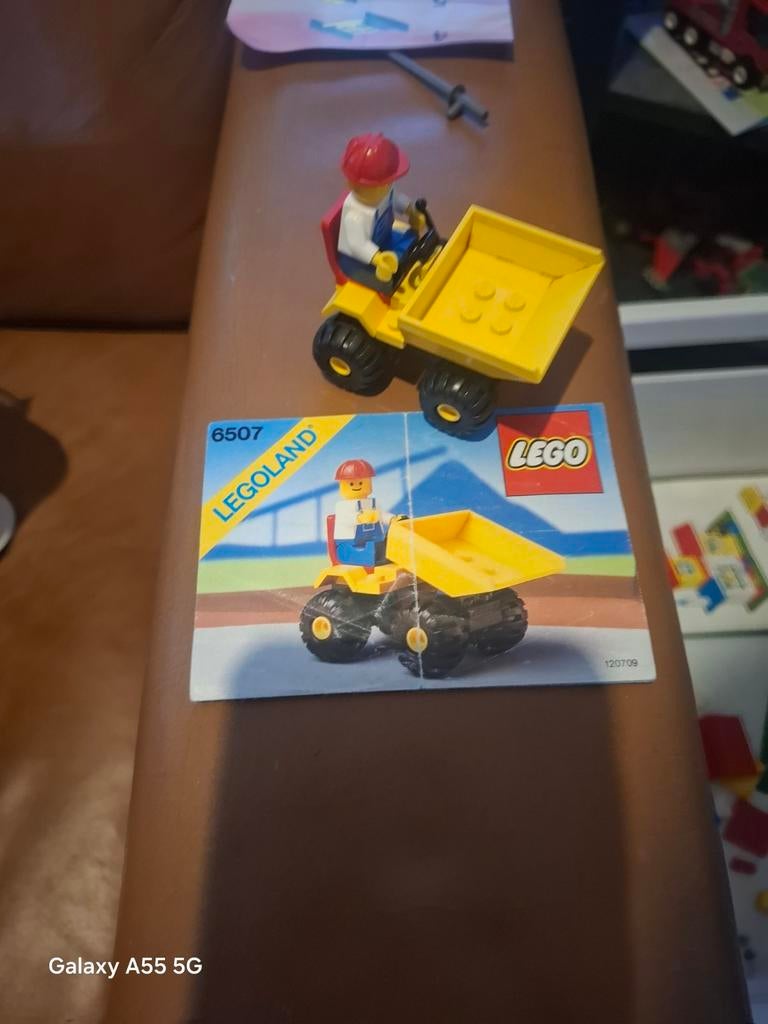 LEGO Legoland 6507 Dumper met figuur en instructieboekje, Kinderen en Baby's, Speelgoed | Duplo en Lego, Zo goed als nieuw, Lego