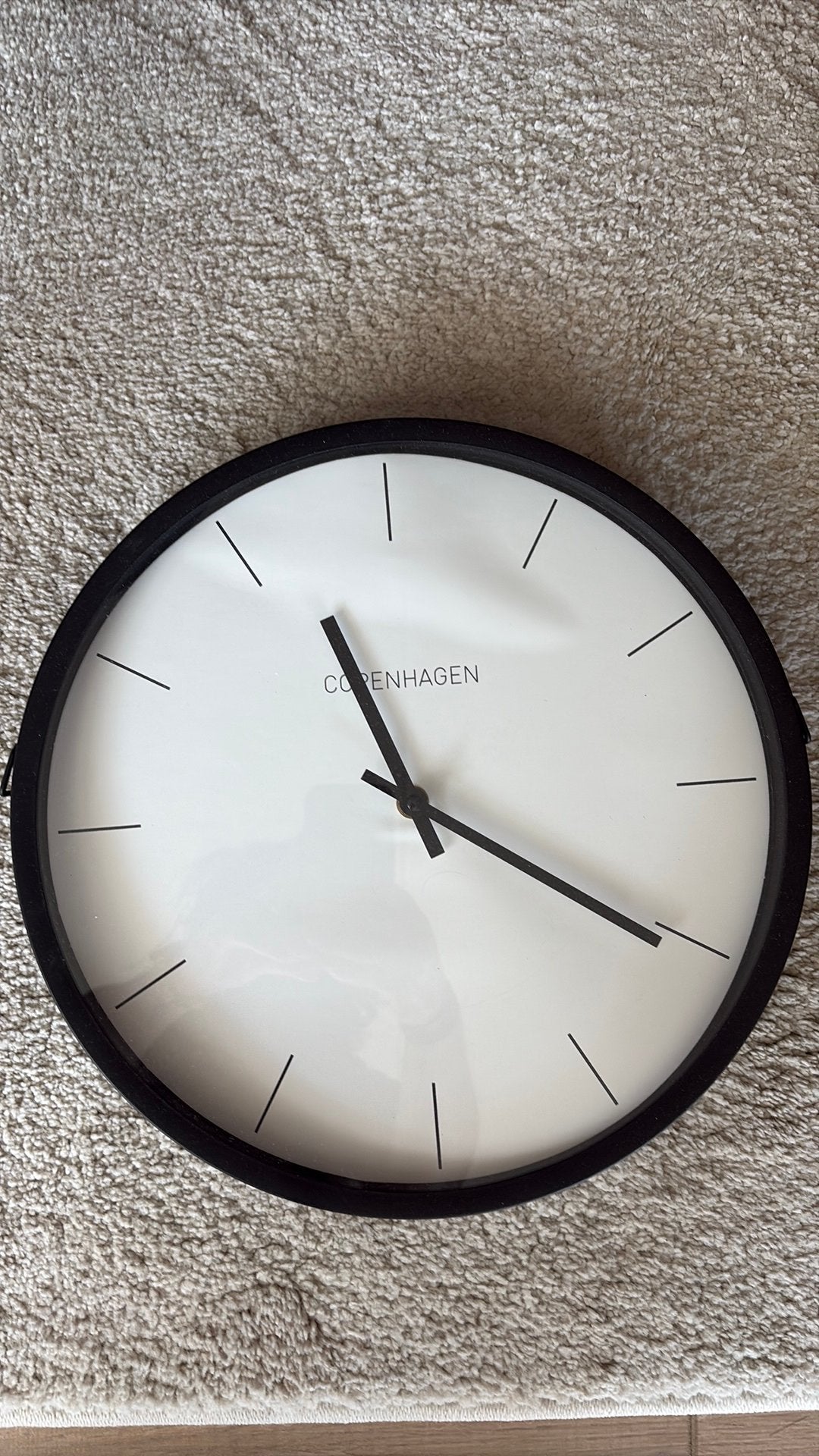Hangklok zwart, Ophalen, Zo goed als nieuw, Wandklok