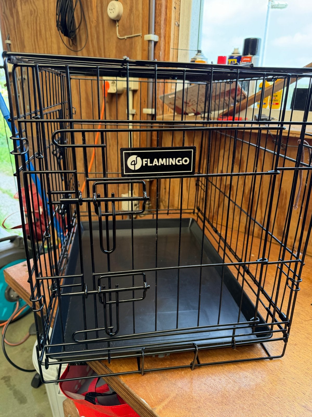 Bench flamingo kleine hond, Verzenden, Zo goed als nieuw