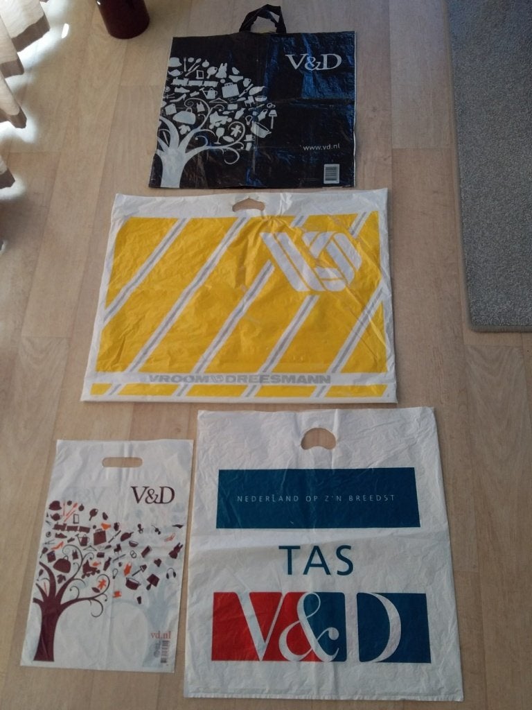 Retro V&D Tassen Collectie - Nostalgische Winkelervaring, Ophalen, Zo goed als nieuw