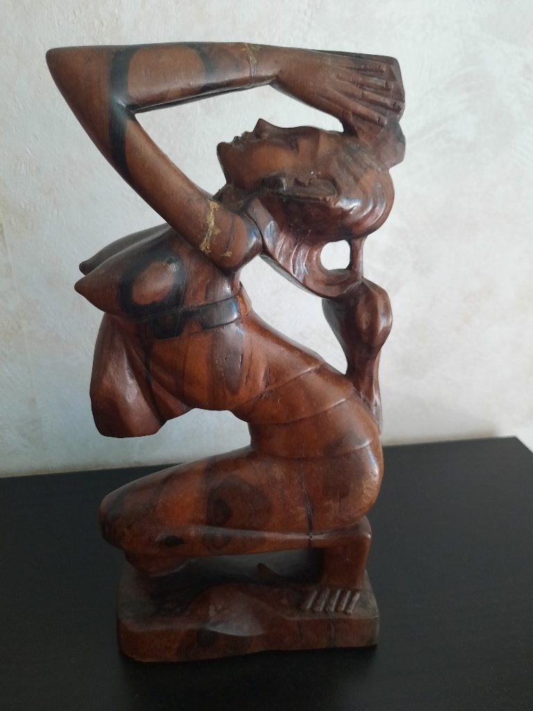 Beeld houtsnijwerk buste, Houtsnijwerk, Ophalen of Verzenden, Handgemaakt, Hout