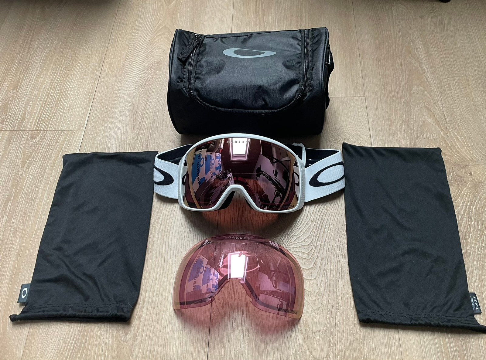 OAKLEY Flight Tracker L Prizm Skibril + Extra Lens, Overige merken, Overige typen, Ophalen of Verzenden, Zo goed als nieuw