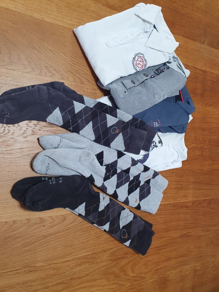 Paardrij sokken (maat 38) en shirts (maat xs/s), Ophalen of Verzenden, Gebruikt, Dressuur